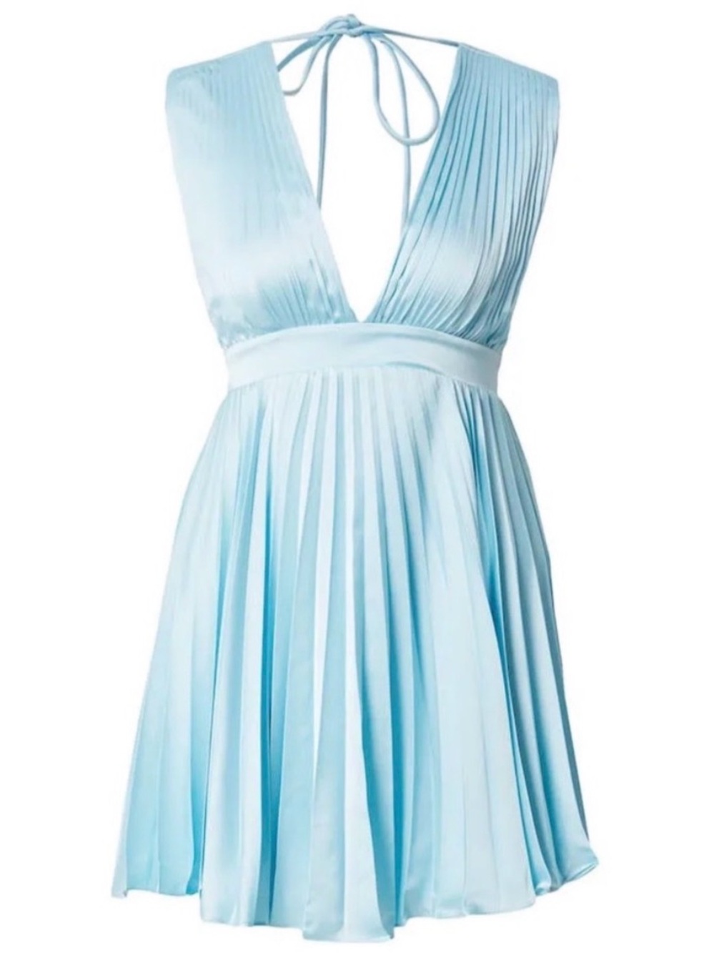 Abercrombie & Fitch Sky Blue Pleated Dress